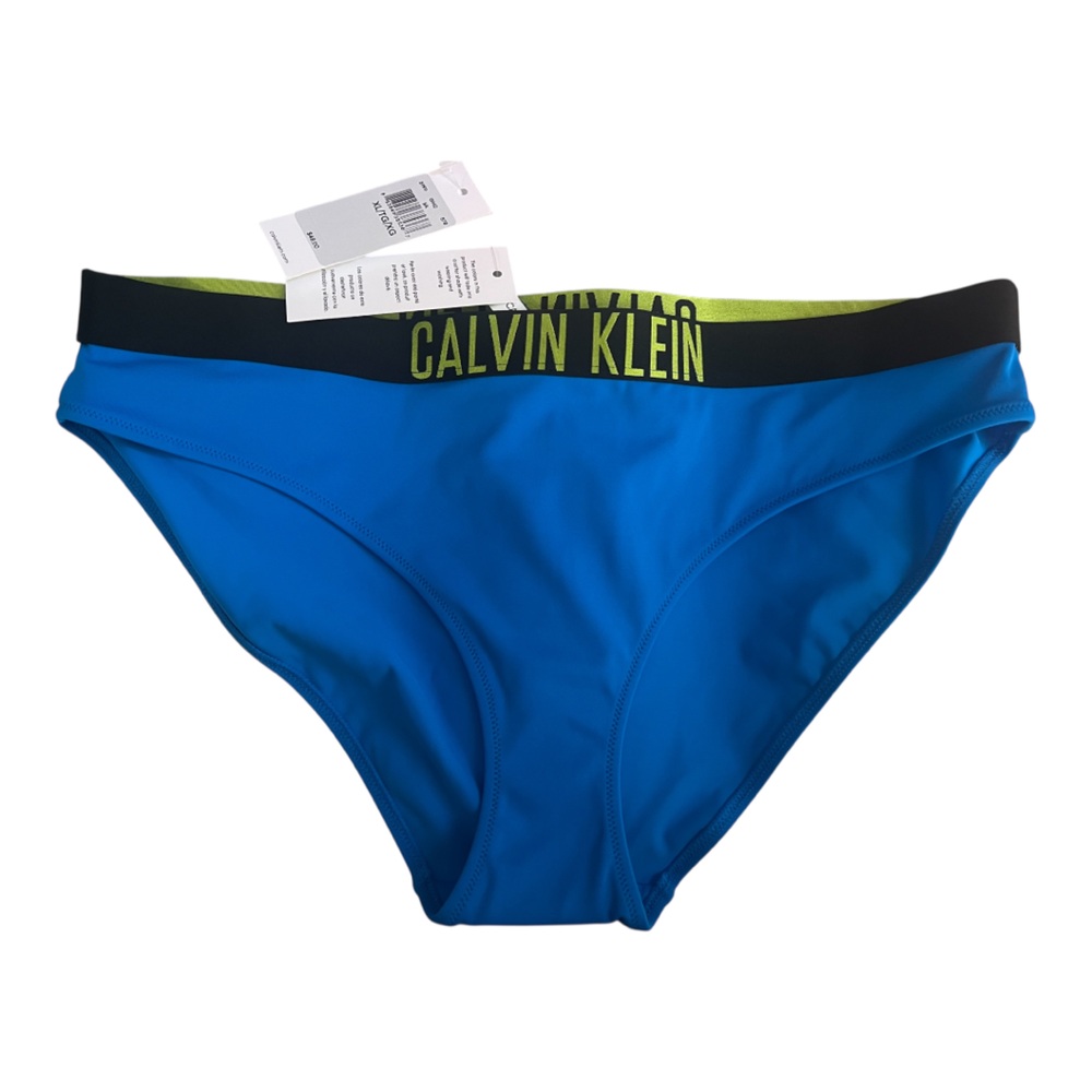 Calvin Klein Collection Blue and Black Swimwear
